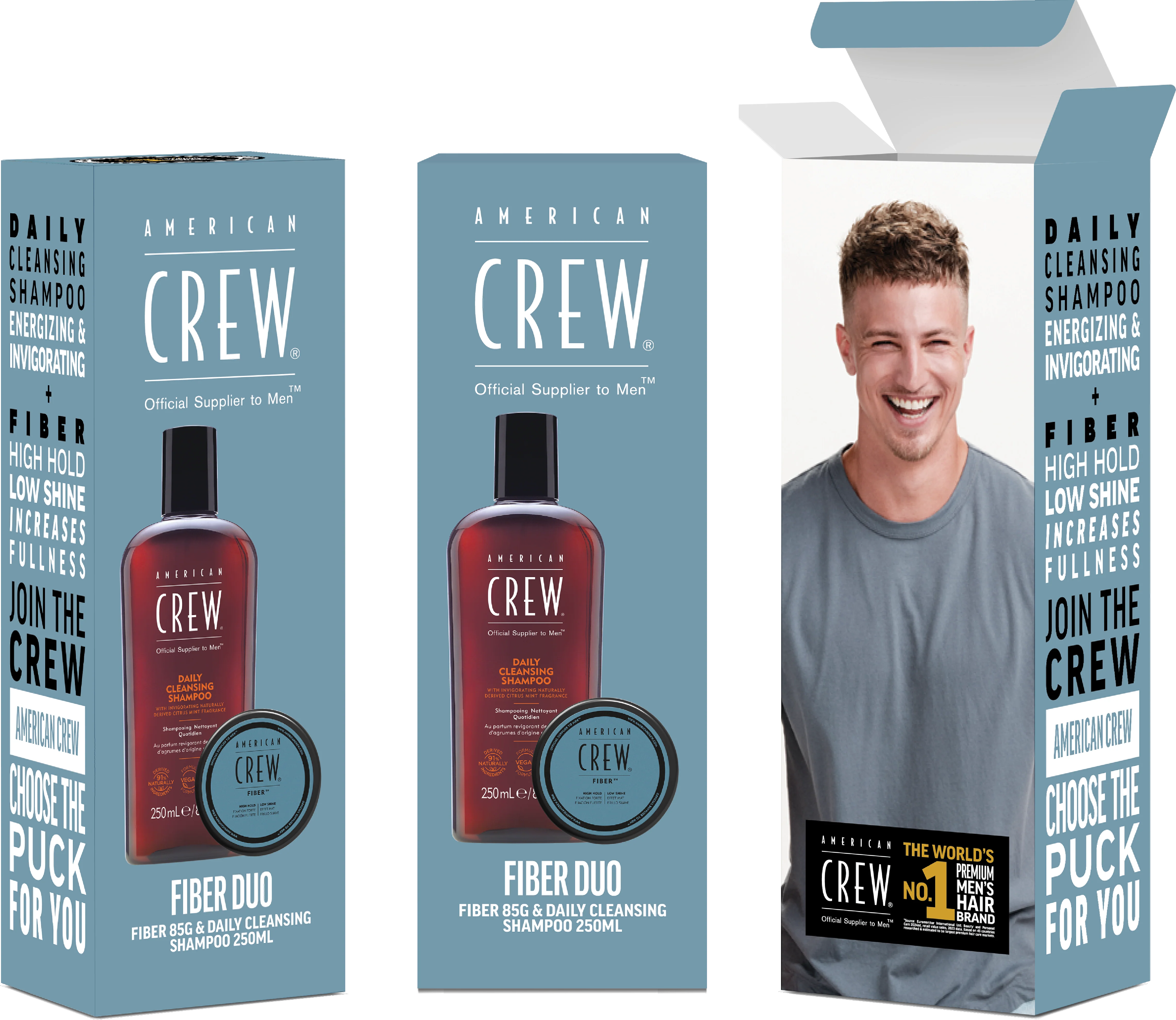 American Crew Fiber 85g + Daily Cleansing Shampoo 250mL - Image 4