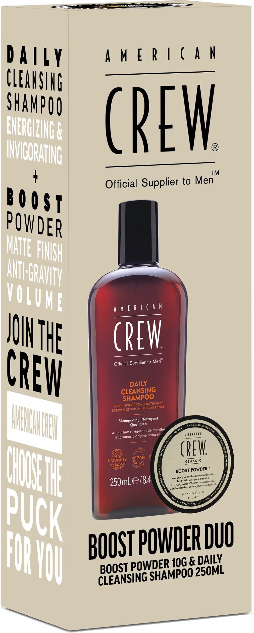 American Crew Boost Powder 10g + Daily Cleansing Shampoo 250ml - Image 3