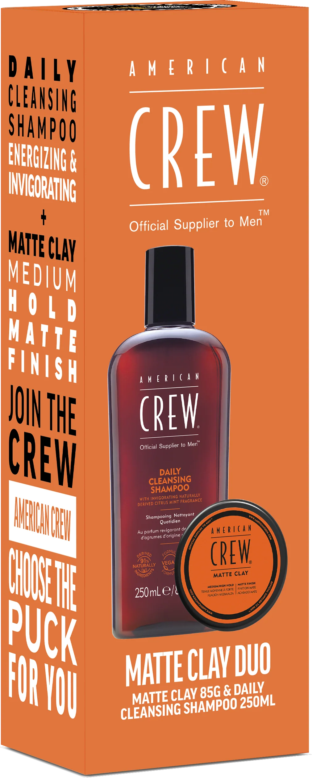 American Crew Matte Clay 85g + Daily Cleansing Shampoo 250mL - Image 4