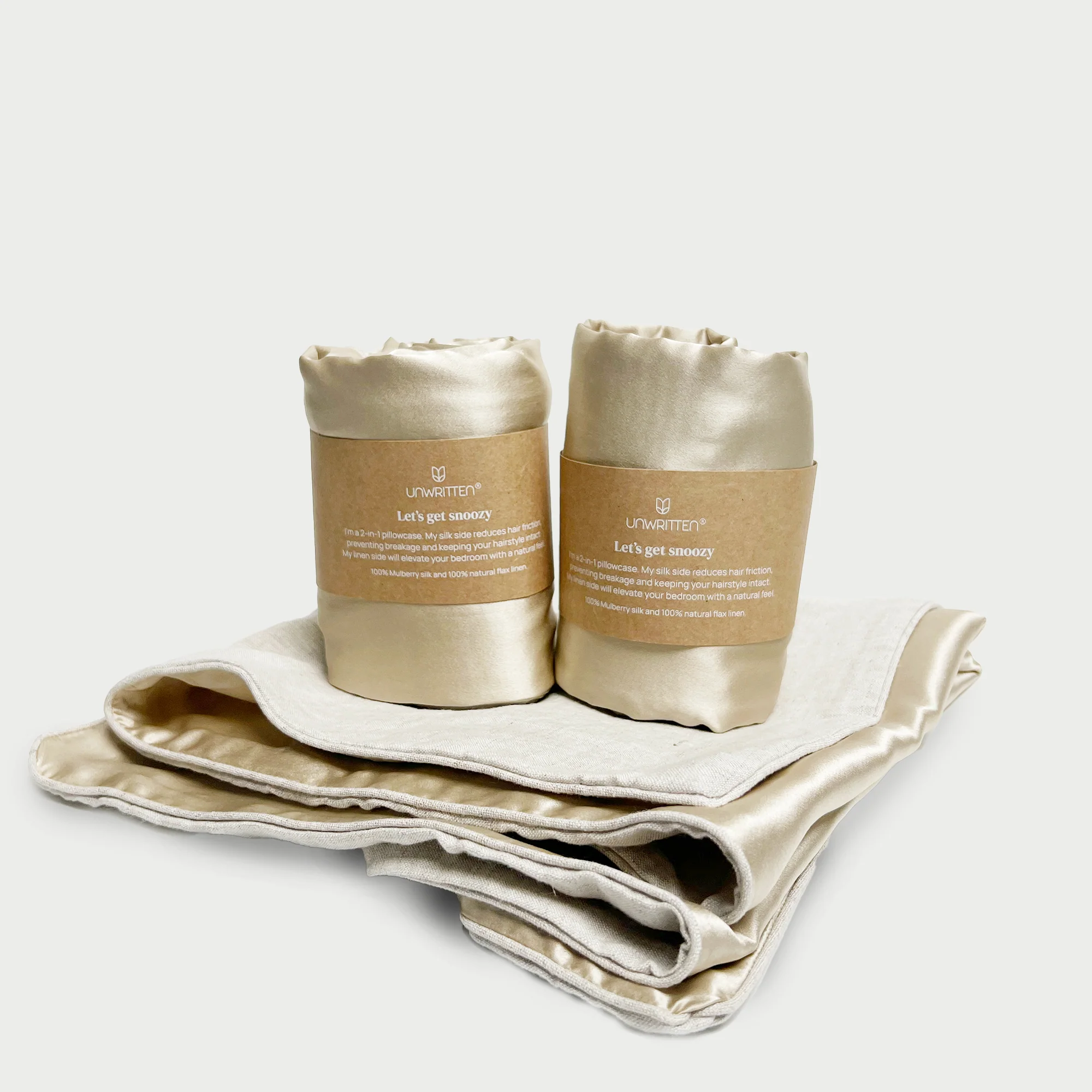 Unwritten Hair Silk & Linen Pillowcase - Image 3